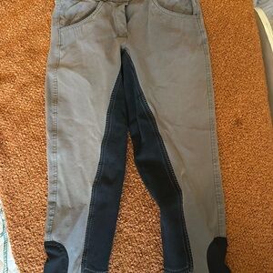 Stylish Grey and Black Women's Riding Pants
